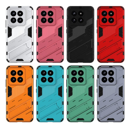 For Xiaomi 14 Pro 5G Punk Armor 2 in 1 PC + TPU Phone Case with Holder(Black) - 14 Pro Cases by buy2fix | Online Shopping UK | buy2fix