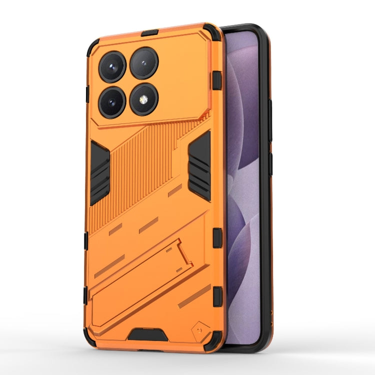 For Xiaomi Redmi K70 5G Punk Armor 2 in 1 PC + TPU Phone Case with Holder(Orange) - K70 Cases by buy2fix | Online Shopping UK | buy2fix