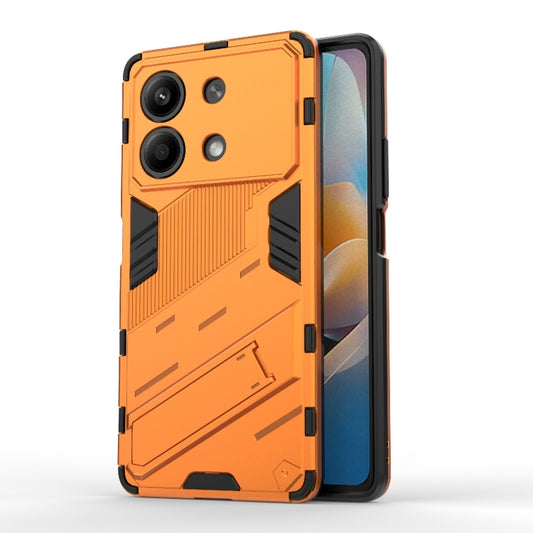 For Xiaomi Redmi Note 13R Pro 5G Punk Armor 2 in 1 PC + TPU Phone Case with Holder(Orange) - Xiaomi Cases by buy2fix | Online Shopping UK | buy2fix