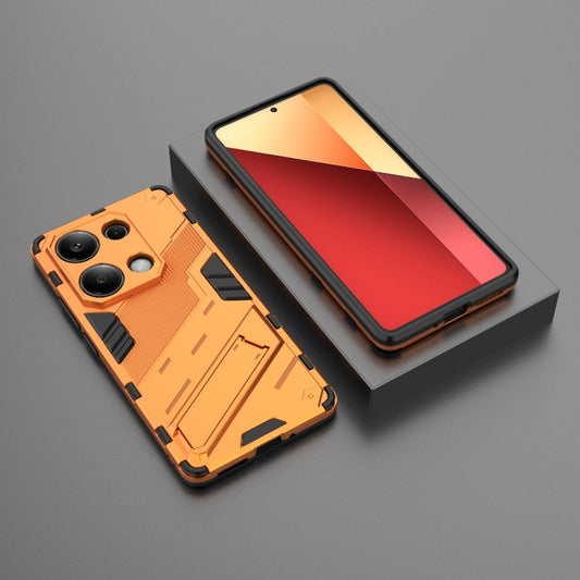 For Xiaomi Redmi Note 13 Pro 4G Global Punk Armor 2 in 1 PC + TPU Phone Case with Holder(Orange) by buy2fix