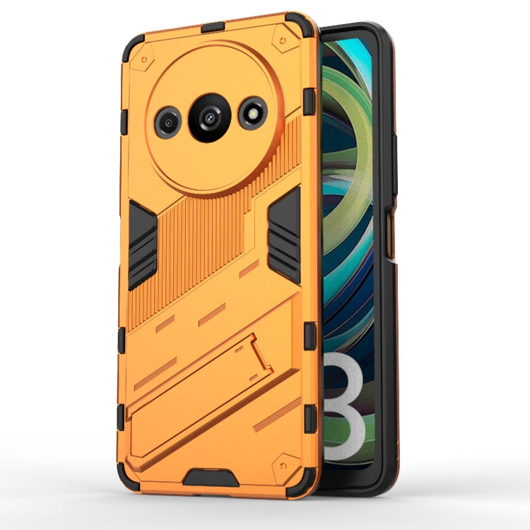 For Xiaomi Redmi A3 4G Global Punk Armor 2 in 1 PC + TPU Phone Case with Holder(Orange) by buy2fix