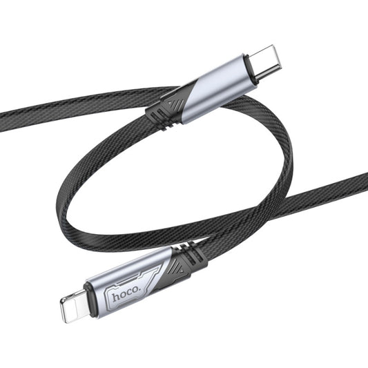 hoco U119 Machine PD27W USB-C / Type-C to 8 Pin Fast Charging Data Cable, Length: 1.2m(Black) - 2 in 1 Cable by hoco | Online Shopping UK | buy2fix