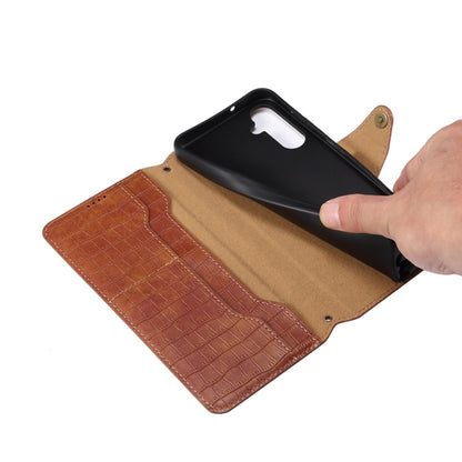 For Samsung Galaxy S23 Denior Crocodile Texture Oil Edge Leather Phone Case(Rose Red) - Galaxy S23 5G Cases by Denior | Online Shopping UK | buy2fix