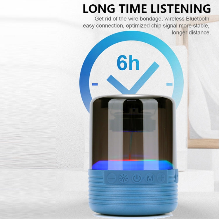 T&G TG369 Portable mini LED Wireless Bluetooth Speaker(Blue) - Mini Speaker by T&G | Online Shopping UK | buy2fix