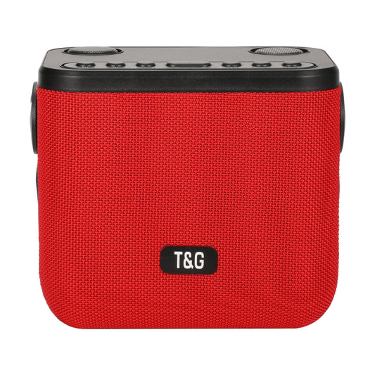 T&G TG545DK Home Handheld Dual-microphone KTV Wireless Bluetooth Speaker with Flashlight(Grey) by T&G