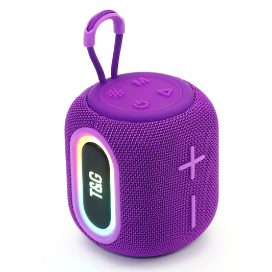 T&G TG664 LED Portable Subwoofer Wireless Bluetooth Speaker(Purple) - Desktop Speaker by T&G | Online Shopping UK | buy2fix