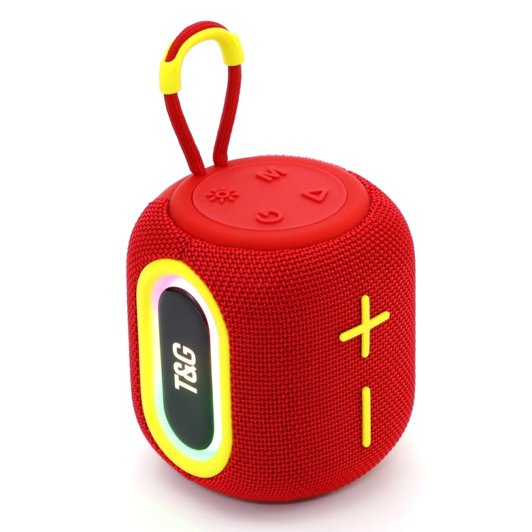 T&G TG664 LED Portable Subwoofer Wireless Bluetooth Speaker(Red) - Desktop Speaker by T&G | Online Shopping UK | buy2fix