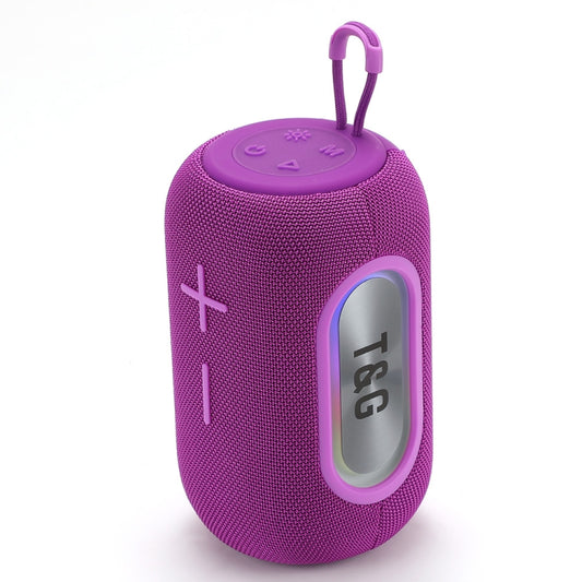 T&G TG665 20W LED Portable Subwoofer Wireless Bluetooth Speaker(Purple) - Desktop Speaker by T&G | Online Shopping UK | buy2fix