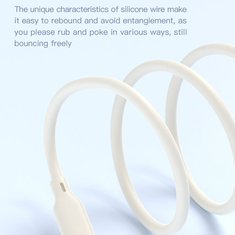 TOTU CB-6-CC 60W USB-C / Type-C to Type-C Silicone Data Cable, Length: 1m(Beige) - USB-C & Type-C Cable by TOTUDESIGN | Online Shopping UK | buy2fix