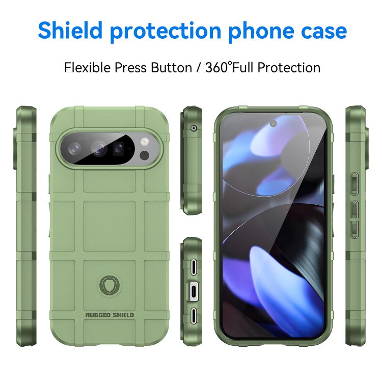 For Google Pixel 10 Pro Full Coverage Shockproof TPU Phone Case(Green) - Google Cases by buy2fix | Online Shopping UK | buy2fix