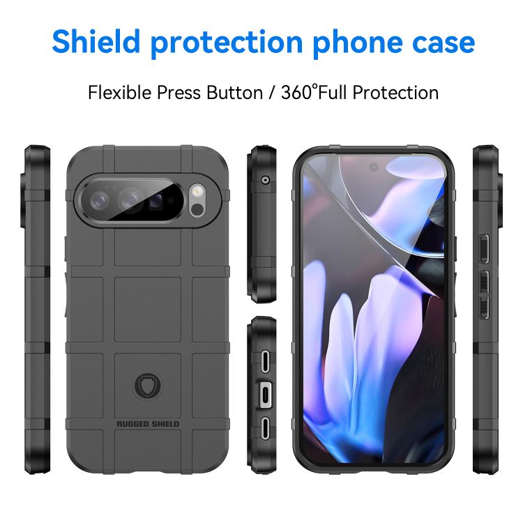 For Google Pixel 10 Pro XL Full Coverage Shockproof TPU Phone Case(Black) - Google Cases by buy2fix | Online Shopping UK | buy2fix