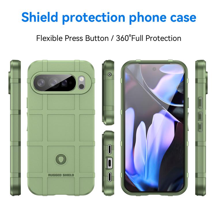 For Google Pixel 10 Pro XL Full Coverage Shockproof TPU Phone Case(Green) - Google Cases by buy2fix | Online Shopping UK | buy2fix