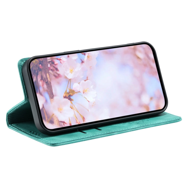 For Xiaomi Redmi Note 12 Pro Global Totem Embossed Magnetic Leather Phone Case(Green) - Xiaomi Cases by buy2fix | Online Shopping UK | buy2fix