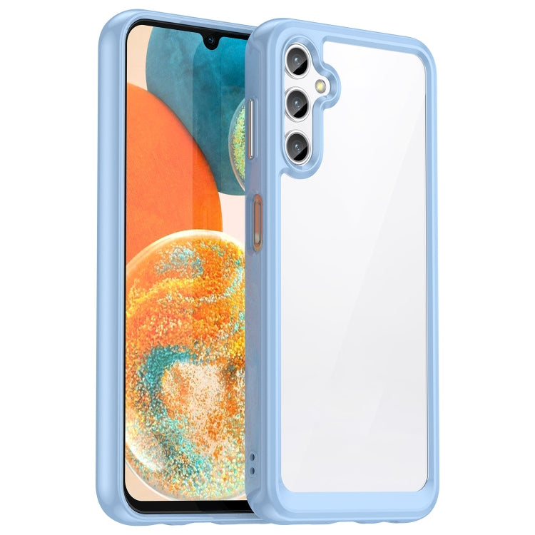 For Samsung Galaxy Jump 3 Colorful Series Acrylic Hybrid TPU Phone Case(Blue) - Galaxy Phone Cases by buy2fix | Online Shopping UK | buy2fix