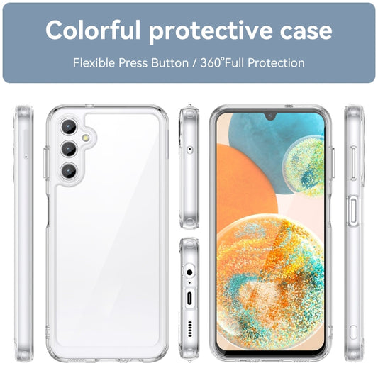 For Samsung Galaxy Jump 3 Colorful Series Acrylic Hybrid TPU Phone Case(Transparent) by buy2fix
