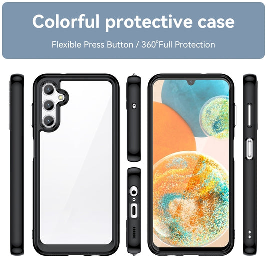 For Samsung Galaxy M44 5G Colorful Series Acrylic Hybrid TPU Phone Case(Black) by buy2fix