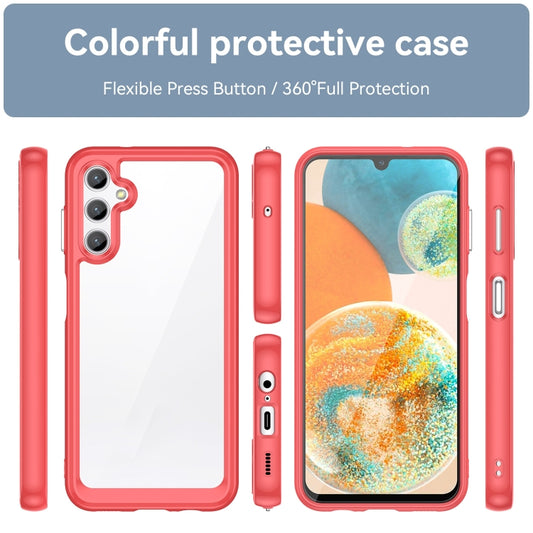 For Samsung Galaxy M44 5G Colorful Series Acrylic Hybrid TPU Phone Case(Red) by buy2fix