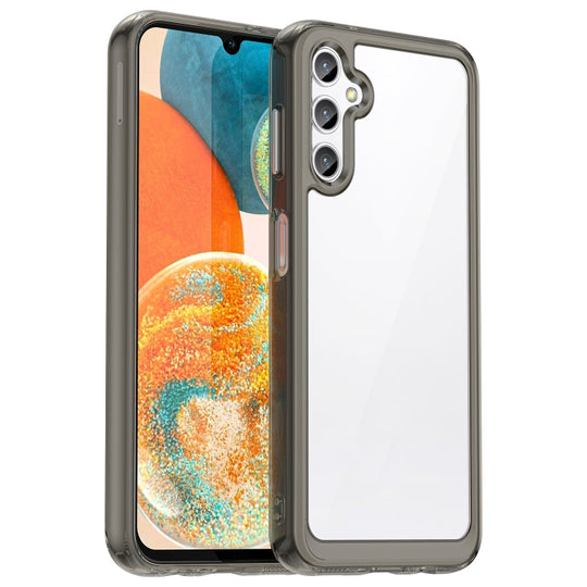 For Samsung Galaxy M44 5G Colorful Series Acrylic Hybrid TPU Phone Case(Transparent Grey)