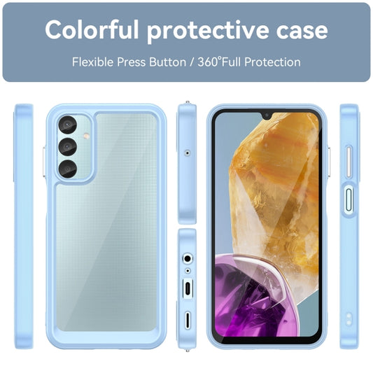 For Samsung Galaxy F15 Colorful Series Acrylic Hybrid TPU Phone Case(Blue) by buy2fix