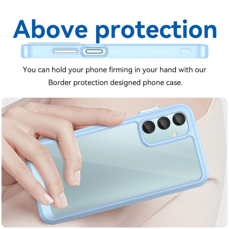 For Samsung Galaxy F15 Colorful Series Acrylic Hybrid TPU Phone Case(Blue) - Galaxy Phone Cases by buy2fix | Online Shopping UK | buy2fix