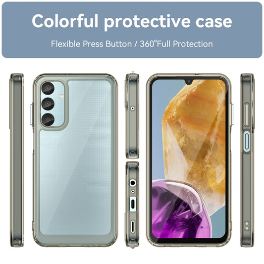 For Samsung Galaxy F15 Colorful Series Acrylic Hybrid TPU Phone Case(Transparent Grey) by buy2fix
