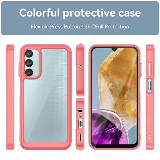 For Samsung Galaxy M15 Colorful Series Acrylic Hybrid TPU Phone Case(Red) by buy2fix