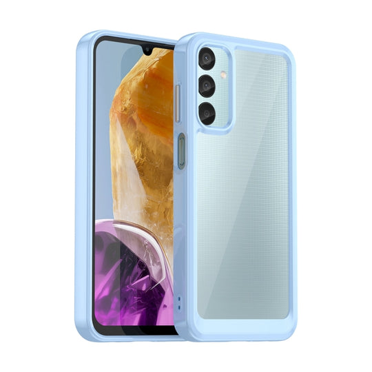 For Samsung Galaxy M15 Colorful Series Acrylic Hybrid TPU Phone Case(Blue)
