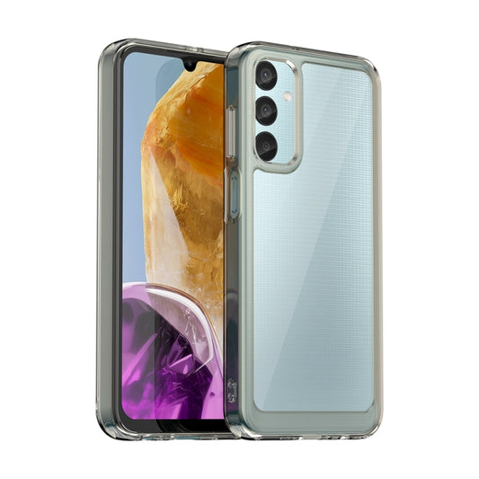 For Samsung Galaxy M15 Colorful Series Acrylic Hybrid TPU Phone Case(Transparent Grey) - Galaxy Phone Cases by buy2fix | Online Shopping UK | buy2fix