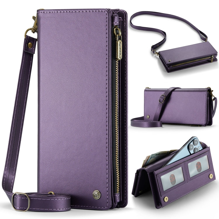 CaseMe ME10 Universal Wallet Phone Case with Lanyard(Purple) by CaseMe