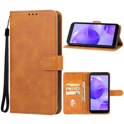 For TCL 502 Leather Phone Case(Brown) - More Brand by buy2fix | Online Shopping UK | buy2fix