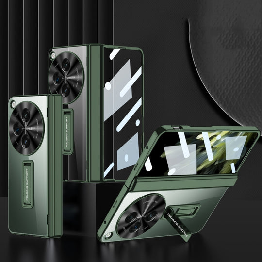 For OPPO Find N3 / OnePlus Open GKK Integrated Magnetic Fold Hinge Shockproof Phone Case(Green)