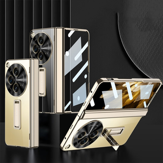 For OPPO Find N3 / OnePlus Open GKK Integrated Magnetic Fold Hinge Shockproof Phone Case(Gold)