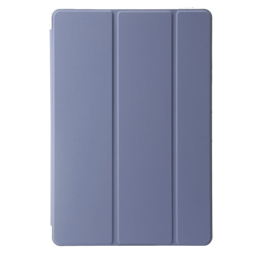 For Huawei Matepad 11 Pro 2024 Clear Acrylic 3-Fold Leather Tablet Case(Lavender Purple) by buy2fix