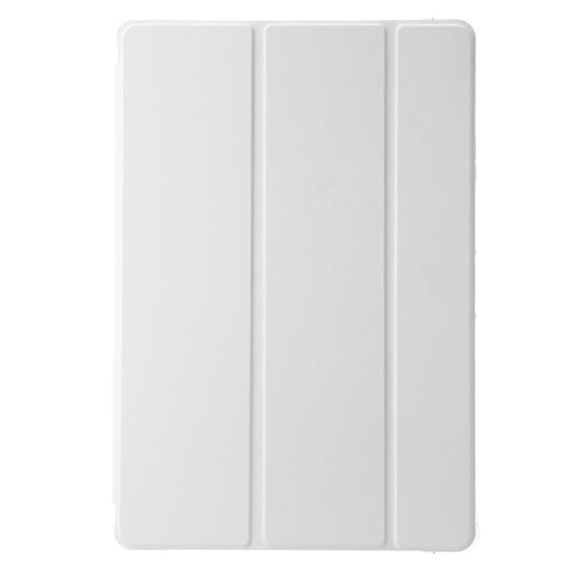 For Huawei Matepad 11 Pro 2024 Clear Acrylic 3-Fold Leather Tablet Case(White) by buy2fix
