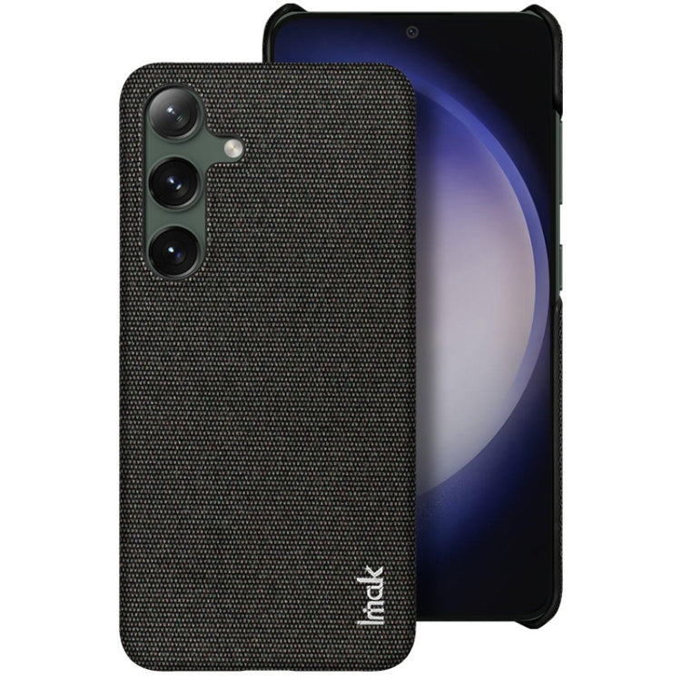 For Samsung Galaxy S24+ 5G imak Ruiyi Series Cloth Texture PU + PC Phone Case(Black) - Galaxy S24+ 5G Cases by imak | Online Shopping UK | buy2fix