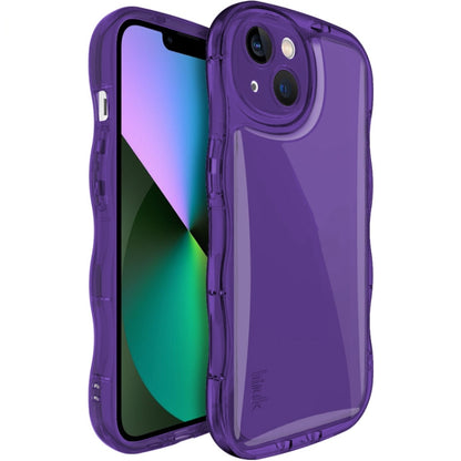 For iPhone 14 IMAK Wave Bubble Soft Shockproof Phone Case(Purple) - iPhone 14 Cases by imak | Online Shopping UK | buy2fix