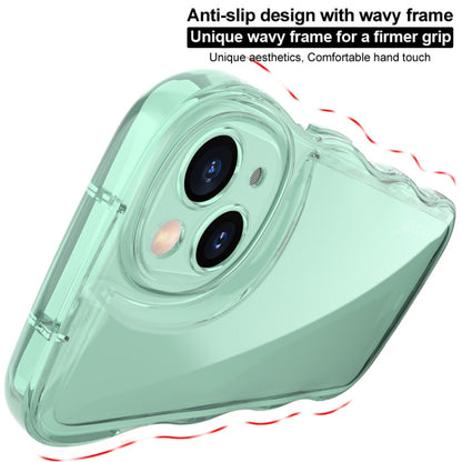 For iPhone 15 IMAK Wave Bubble Soft Shockproof Phone Case(Transparent) - iPhone 15 Cases by imak | Online Shopping UK | buy2fix