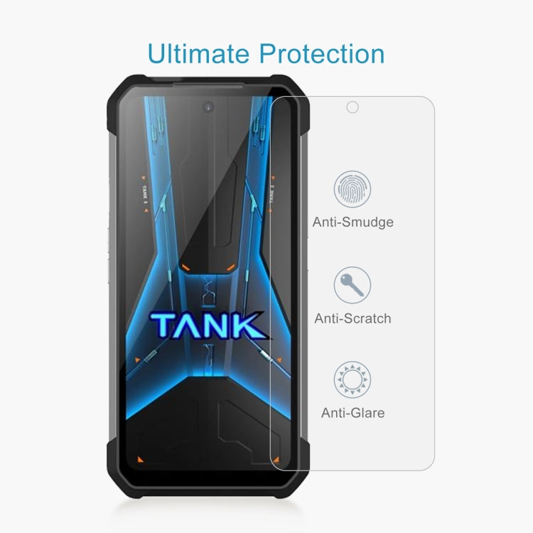 For Unihertz Tank 3 Pro 8849 10pcs 0.26mm 9H 2.5D Tempered Glass Film by buy2fix