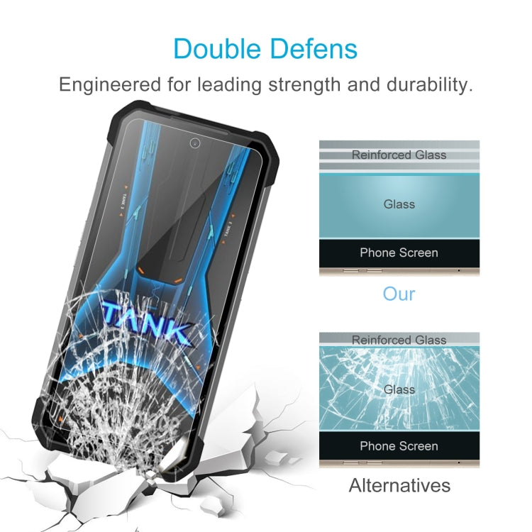 For Unihertz Tank 3 Pro 8849 10pcs 0.26mm 9H 2.5D Tempered Glass Film by buy2fix