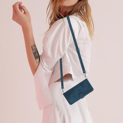 For Google Pixel 10 Pro XL Skin Feel Stripe Pattern Leather Phone Case with Lanyard(Blue) - Google Cases by buy2fix | Online Shopping UK | buy2fix