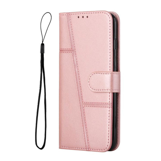 For Google Pixel 10 Pro XL Stitching Calf Texture Buckle Leather Phone Case(Pink) - Google Cases by buy2fix | Online Shopping UK | buy2fix