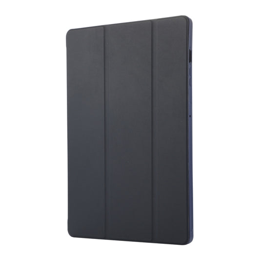For Samsung Galaxy Tab S9+ / S10+ 3-Fold Pure Color TPU Leather Tablet Case with Pen Slot(Dark Blue) by buy2fix