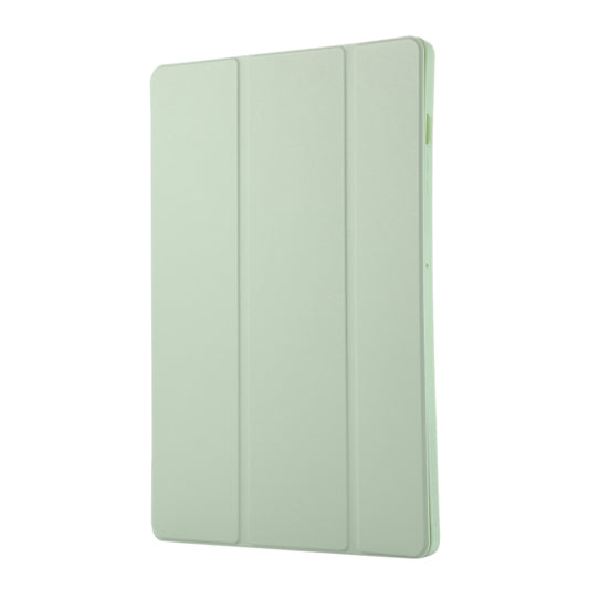For Samsung Galaxy Tab S9+ / S10+ 3-Fold Pure Color TPU Leather Tablet Case with Pen Slot(Green) by buy2fix