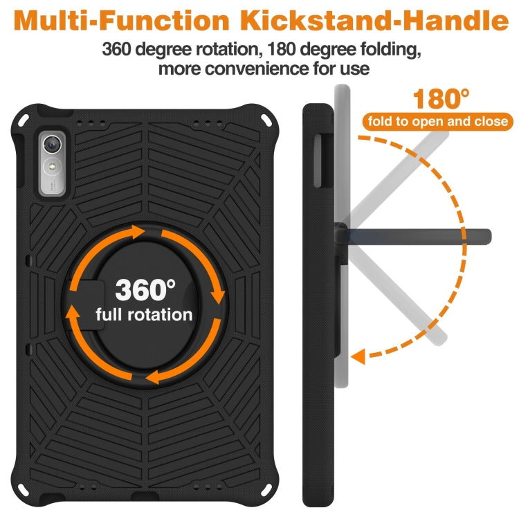 For Lenovo Tab P11 Gen2/P11 Pro/Pad Pro Spider King Silicone Protective Tablet Case(Black) - Lenovo by buy2fix | Online Shopping UK | buy2fix