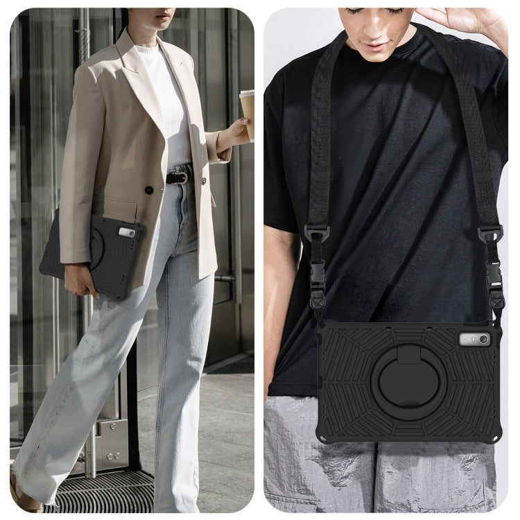 For Lenovo Tab P11 Gen2/P11 Pro/Pad Pro Spider King Silicone Protective Tablet Case(Black) - Lenovo by buy2fix | Online Shopping UK | buy2fix