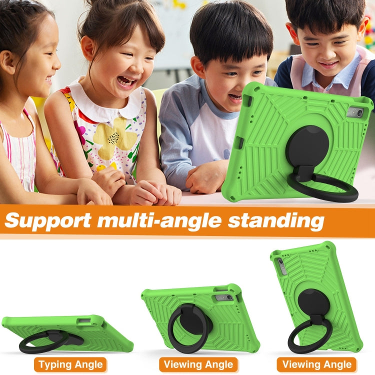 For Lenovo Tab P11 Gen2/P11 Pro/Pad Pro Spider King Silicone Protective Tablet Case(Green) - Lenovo by buy2fix | Online Shopping UK | buy2fix