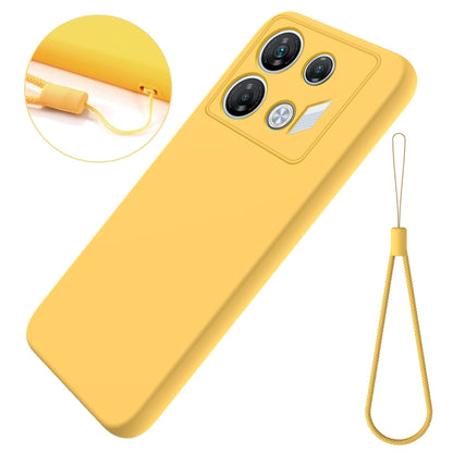 For Infinix GT 10 Pro Solid Color Liquid Silicone Dropproof Full Coverage Protective Case(Yellow) - Infinix Cases by buy2fix | Online Shopping UK | buy2fix