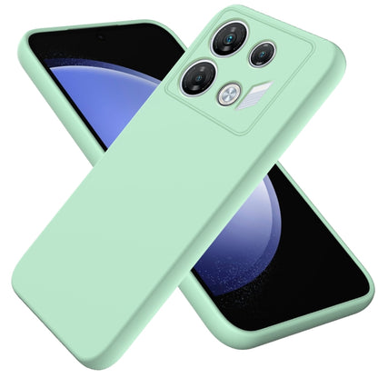 For Infinix GT 10 Pro Solid Color Liquid Silicone Dropproof Full Coverage Protective Case(Green) - Infinix Cases by buy2fix | Online Shopping UK | buy2fix