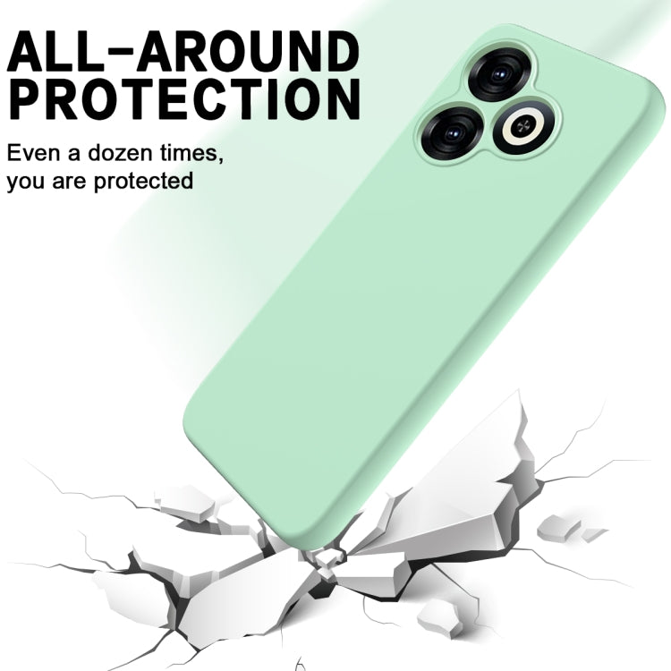 For Infinix Smart 8 Solid Color Liquid Silicone Dropproof Full Coverage Protective Case(Green) - Infinix Cases by buy2fix | Online Shopping UK | buy2fix