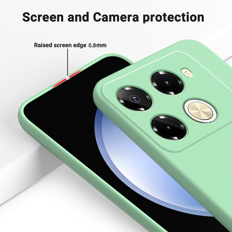 For Infinix Note 40 Pro 5G / 40 Pro+ 5G Solid Color Liquid Silicone Dropproof Full Coverage Protective Case(Green) - Infinix Cases by buy2fix | Online Shopping UK | buy2fix